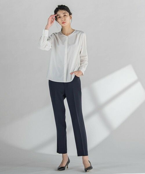 la.f...(大きいサイズ) / ラ・エフ(おおきいサイズ) その他パンツ | 【大きいサイズ】ダブルクロステーパードパンツ≪洗濯機で洗える≫ | 詳細23