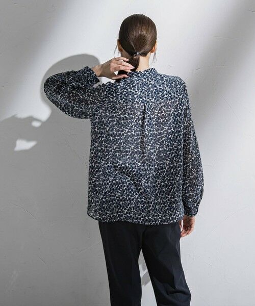 la.f...(大きいサイズ) / ラ・エフ(おおきいサイズ) シャツ・ブラウス | 【大きいサイズ】ジャガードプリントブラウス≪洗濯機で洗える≫ | 詳細11