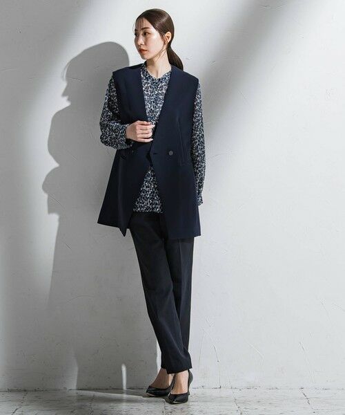 la.f...(大きいサイズ) / ラ・エフ(おおきいサイズ) シャツ・ブラウス | 【大きいサイズ】ジャガードプリントブラウス≪洗濯機で洗える≫ | 詳細17