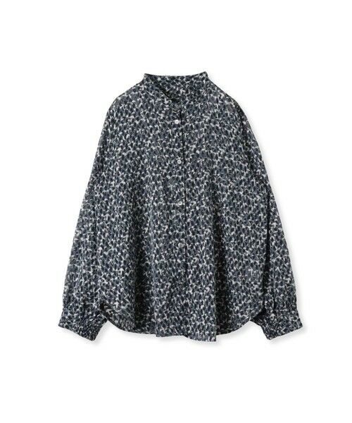la.f...(大きいサイズ) / ラ・エフ(おおきいサイズ) シャツ・ブラウス | 【大きいサイズ】ジャガードプリントブラウス≪洗濯機で洗える≫ | 詳細1