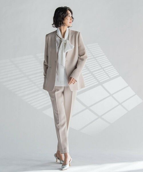 la.f...(大きいサイズ) / ラ・エフ(おおきいサイズ) シャツ・ブラウス | 【大きいサイズ】ボウタイリボンブラウス≪洗濯機で洗える≫ | 詳細12