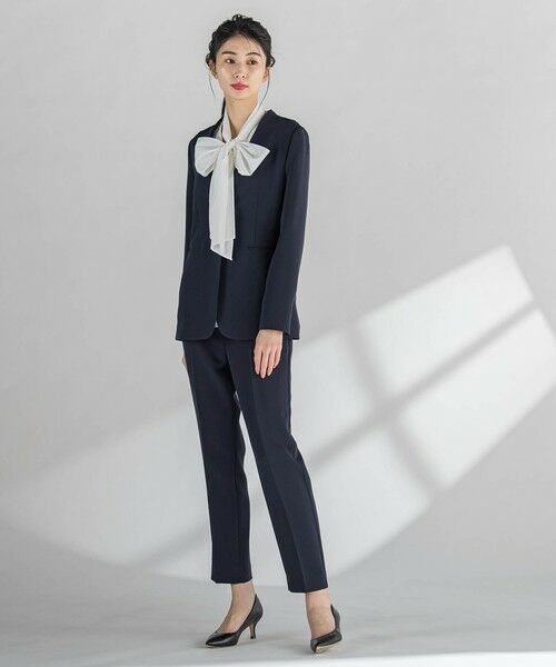 la.f...(大きいサイズ) / ラ・エフ(おおきいサイズ) シャツ・ブラウス | 【大きいサイズ】ボウタイリボンブラウス≪洗濯機で洗える≫ | 詳細21