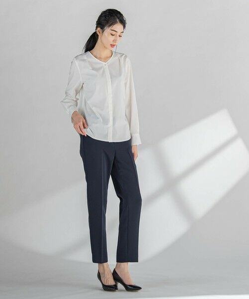 la.f...(大きいサイズ) / ラ・エフ(おおきいサイズ) シャツ・ブラウス | 【大きいサイズ】ボウタイリボンブラウス≪洗濯機で洗える≫ | 詳細25