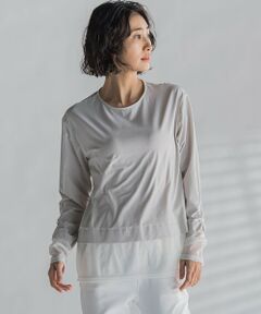 la.f...(大きいサイズ) / ラ・エフ(おおきいサイズ) カットソー | 【大きいサイズ】シアードッキングカットソー≪洗濯機で洗える≫