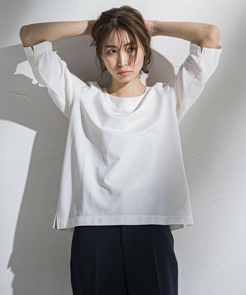 la.f...(大きいサイズ) / ラ・エフ(おおきいサイズ) カットソー | 【大きいサイズ】マシュマロポンチカットソー≪洗濯機で洗える≫ | 詳細14