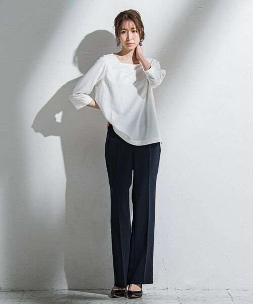 la.f...(大きいサイズ) / ラ・エフ(おおきいサイズ) カットソー | 【大きいサイズ】マシュマロポンチカットソー≪洗濯機で洗える≫ | 詳細17