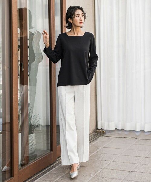 la.f...(大きいサイズ) / ラ・エフ(おおきいサイズ) カットソー | 【大きいサイズ】マシュマロポンチカットソー≪洗濯機で洗える≫ | 詳細29