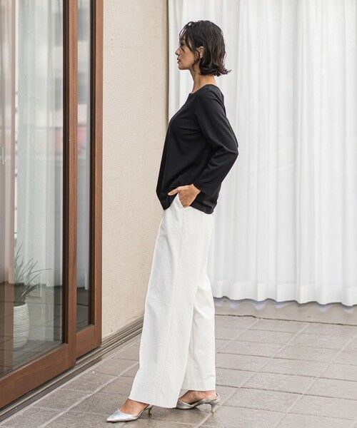 la.f...(大きいサイズ) / ラ・エフ(おおきいサイズ) カットソー | 【大きいサイズ】マシュマロポンチカットソー≪洗濯機で洗える≫ | 詳細30