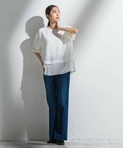 la.f...(大きいサイズ) / ラ・エフ(おおきいサイズ) デニムパンツ | 【大きいサイズ】ストレッチデニムパンツ≪洗濯機で洗える≫ | 詳細11