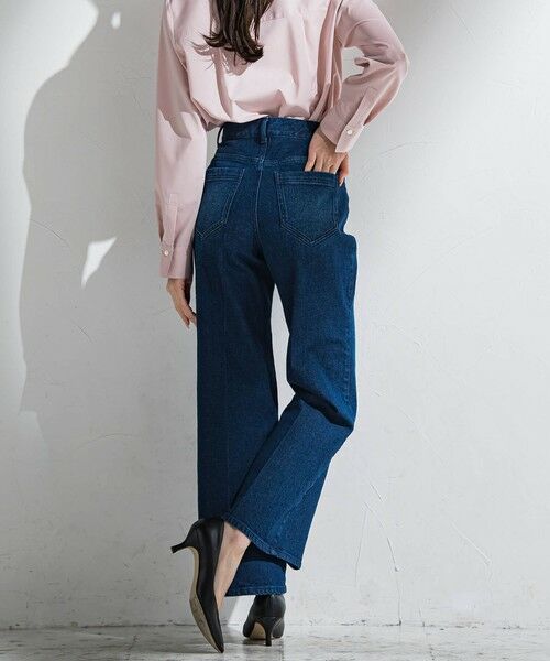 la.f...(大きいサイズ) / ラ・エフ(おおきいサイズ) デニムパンツ | 【大きいサイズ】ストレッチデニムパンツ≪洗濯機で洗える≫ | 詳細3