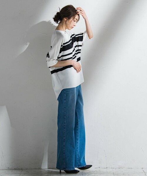 la.f...(大きいサイズ) / ラ・エフ(おおきいサイズ) デニムパンツ | 【大きいサイズ】ストレッチデニムパンツ≪洗濯機で洗える≫ | 詳細30