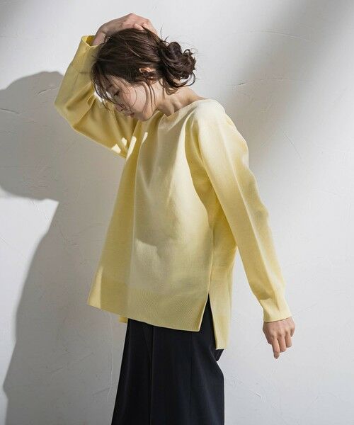 la.f...(大きいサイズ) / ラ・エフ(おおきいサイズ) ニット・セーター | 【大きいサイズ】ボートネックニット≪手洗い可能≫ | 詳細3