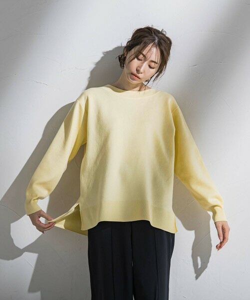 la.f...(大きいサイズ) / ラ・エフ(おおきいサイズ) ニット・セーター | 【大きいサイズ】ボートネックニット≪手洗い可能≫ | 詳細4