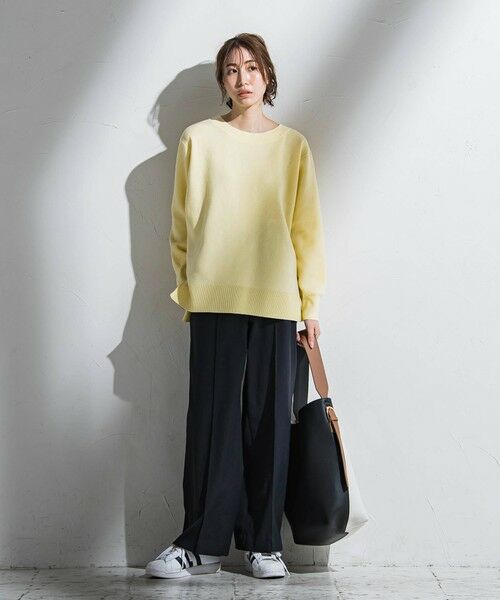 la.f...(大きいサイズ) / ラ・エフ(おおきいサイズ) ニット・セーター | 【大きいサイズ】ボートネックニット≪手洗い可能≫ | 詳細6