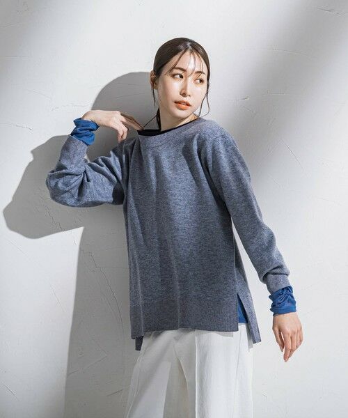 la.f...(大きいサイズ) / ラ・エフ(おおきいサイズ) ニット・セーター | 【大きいサイズ】ボートネックニット≪手洗い可能≫ | 詳細18