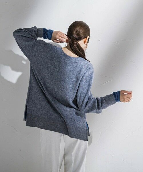 la.f...(大きいサイズ) / ラ・エフ(おおきいサイズ) ニット・セーター | 【大きいサイズ】ボートネックニット≪手洗い可能≫ | 詳細19