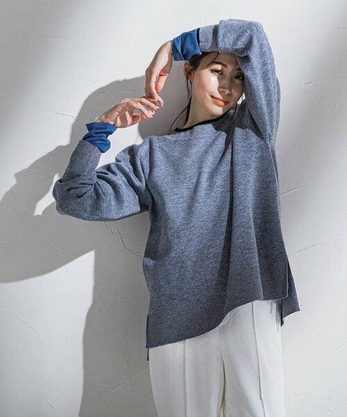 la.f...(大きいサイズ) / ラ・エフ(おおきいサイズ) ニット・セーター | 【大きいサイズ】ボートネックニット≪手洗い可能≫ | 詳細20