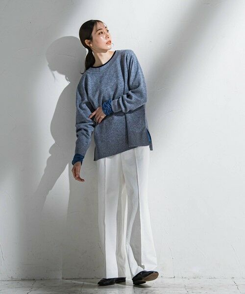 la.f...(大きいサイズ) / ラ・エフ(おおきいサイズ) ニット・セーター | 【大きいサイズ】ボートネックニット≪手洗い可能≫ | 詳細21