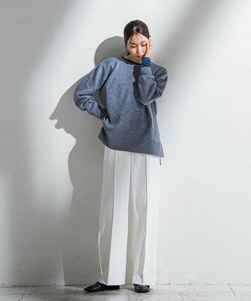 la.f...(大きいサイズ) / ラ・エフ(おおきいサイズ) ニット・セーター | 【大きいサイズ】ボートネックニット≪手洗い可能≫ | 詳細22