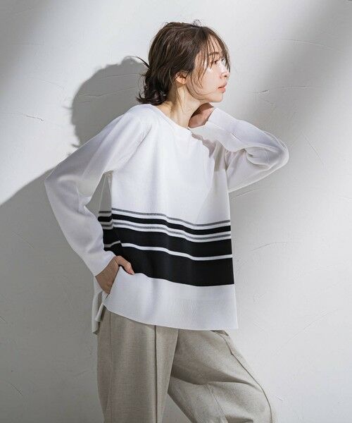 la.f...(大きいサイズ) / ラ・エフ(おおきいサイズ) ニット・セーター | 【大きいサイズ】ボートネックニット≪手洗い可能≫ | 詳細27