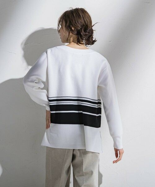 la.f...(大きいサイズ) / ラ・エフ(おおきいサイズ) ニット・セーター | 【大きいサイズ】ボートネックニット≪手洗い可能≫ | 詳細29