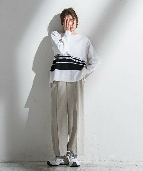 la.f...(大きいサイズ) / ラ・エフ(おおきいサイズ) ニット・セーター | 【大きいサイズ】ボートネックニット≪手洗い可能≫ | 詳細30