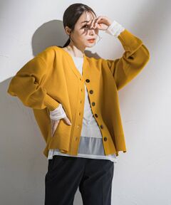 la.f...(大きいサイズ) / ラ・エフ(おおきいサイズ) ニット・セーター | 【大きいサイズ】Vネックカーディガン