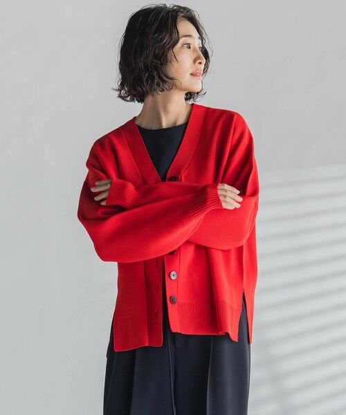 la.f...(大きいサイズ) / ラ・エフ(おおきいサイズ) ニット・セーター | 【大きいサイズ】Vネックカーディガン | 詳細1