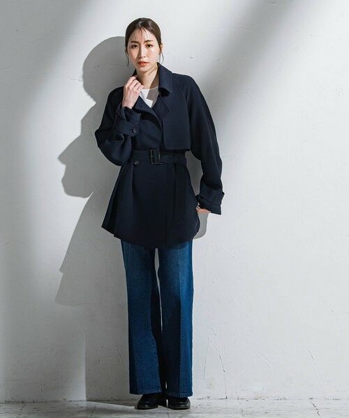 la.f...(大きいサイズ) / ラ・エフ(おおきいサイズ) ダッフルコート | 【大きいサイズ】ショートトレンチコート≪手洗い可能≫ | 詳細17