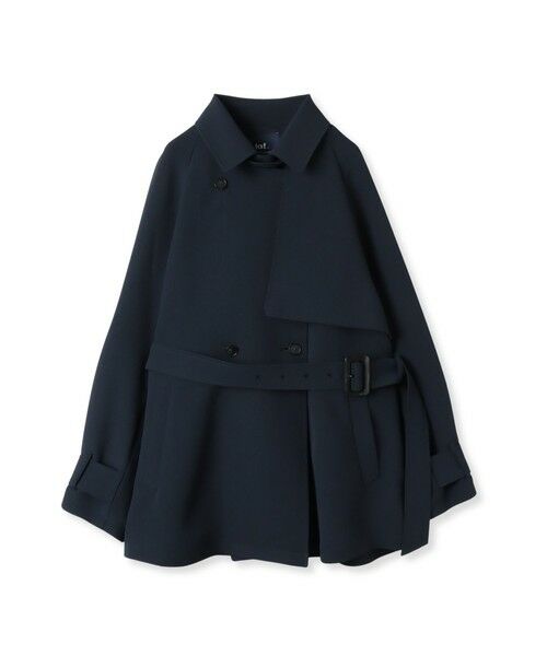 la.f...(大きいサイズ) / ラ・エフ(おおきいサイズ) ダッフルコート | 【大きいサイズ】ショートトレンチコート≪手洗い可能≫ | 詳細1