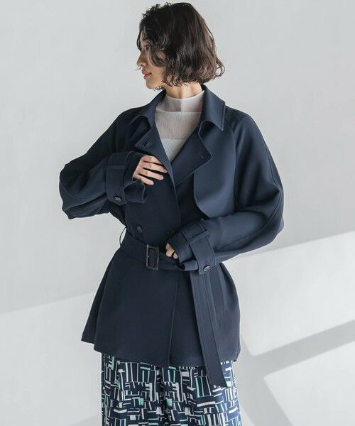 la.f...(大きいサイズ) / ラ・エフ(おおきいサイズ) ダッフルコート | 【大きいサイズ】ショートトレンチコート≪手洗い可能≫ | 詳細20