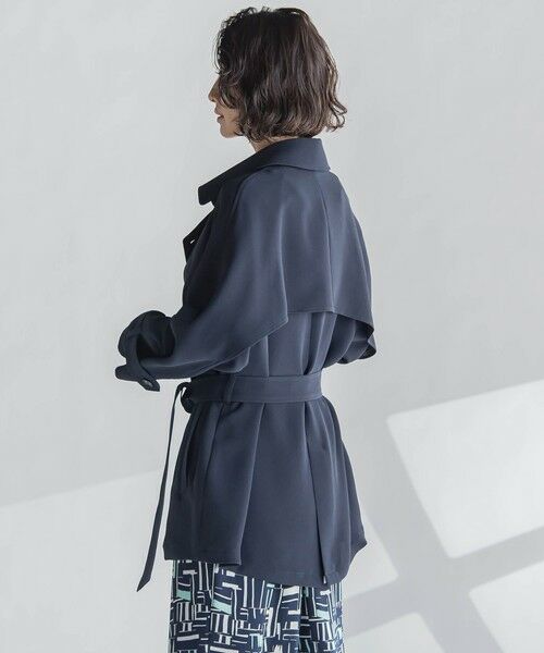 la.f...(大きいサイズ) / ラ・エフ(おおきいサイズ) ダッフルコート | 【大きいサイズ】ショートトレンチコート≪手洗い可能≫ | 詳細21