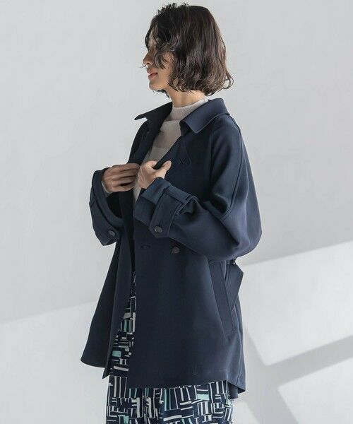 la.f...(大きいサイズ) / ラ・エフ(おおきいサイズ) ダッフルコート | 【大きいサイズ】ショートトレンチコート≪手洗い可能≫ | 詳細22