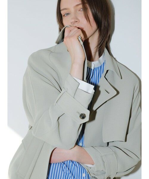 la.f...(大きいサイズ) / ラ・エフ(おおきいサイズ) ダッフルコート | 【大きいサイズ】ショートトレンチコート≪手洗い可能≫ | 詳細30