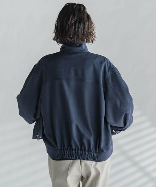 la.f...(大きいサイズ) / ラ・エフ(おおきいサイズ) テーラードジャケット | 【大きいサイズ】スタンドカラーデニムブルゾン≪洗濯機で洗える≫ | 詳細14