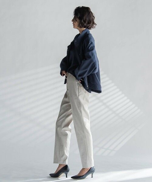 la.f...(大きいサイズ) / ラ・エフ(おおきいサイズ) テーラードジャケット | 【大きいサイズ】スタンドカラーデニムブルゾン≪洗濯機で洗える≫ | 詳細17