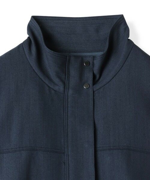 la.f...(大きいサイズ) / ラ・エフ(おおきいサイズ) テーラードジャケット | 【大きいサイズ】スタンドカラーデニムブルゾン≪洗濯機で洗える≫ | 詳細2