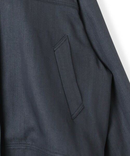 la.f...(大きいサイズ) / ラ・エフ(おおきいサイズ) テーラードジャケット | 【大きいサイズ】スタンドカラーデニムブルゾン≪洗濯機で洗える≫ | 詳細4