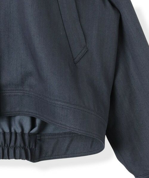 la.f...(大きいサイズ) / ラ・エフ(おおきいサイズ) テーラードジャケット | 【大きいサイズ】スタンドカラーデニムブルゾン≪洗濯機で洗える≫ | 詳細5