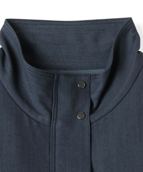 la.f...(大きいサイズ) / ラ・エフ(おおきいサイズ) テーラードジャケット | 【大きいサイズ】スタンドカラーデニムブルゾン≪洗濯機で洗える≫ | 詳細7