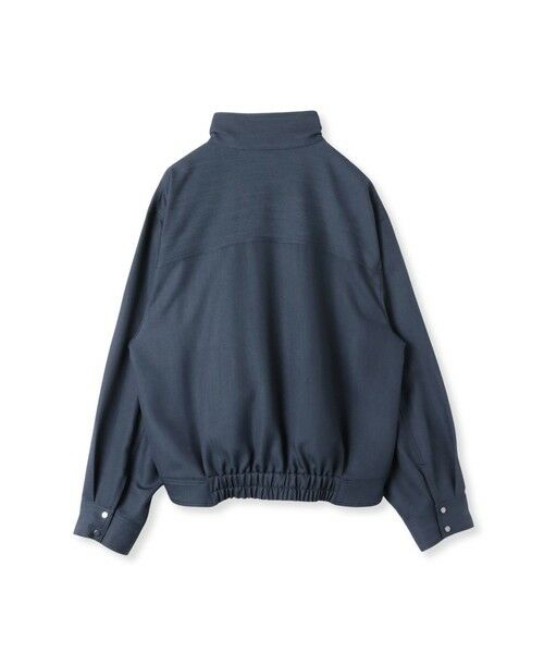 la.f...(大きいサイズ) / ラ・エフ(おおきいサイズ) テーラードジャケット | 【大きいサイズ】スタンドカラーデニムブルゾン≪洗濯機で洗える≫ | 詳細8