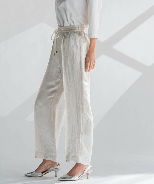 la.f...(大きいサイズ) / ラ・エフ(おおきいサイズ) その他パンツ | 【大きいサイズ】サテンストレートパンツ | 詳細22