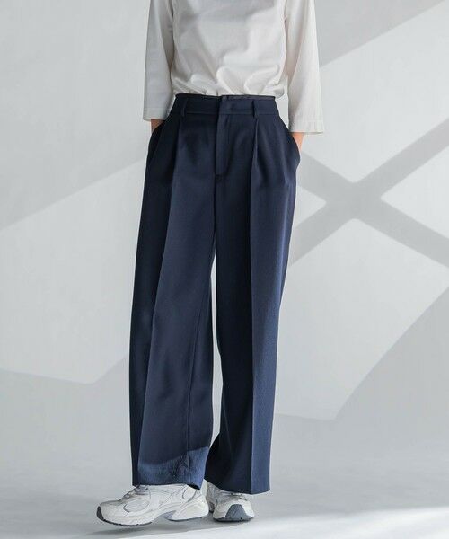 la.f...(大きいサイズ) / ラ・エフ(おおきいサイズ) その他パンツ | 【大きいサイズ】麻調ワイドパンツ≪洗濯機で洗える≫ | 詳細1