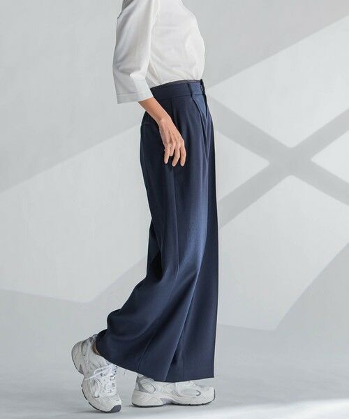 la.f...(大きいサイズ) / ラ・エフ(おおきいサイズ) その他パンツ | 【大きいサイズ】麻調ワイドパンツ≪洗濯機で洗える≫ | 詳細2