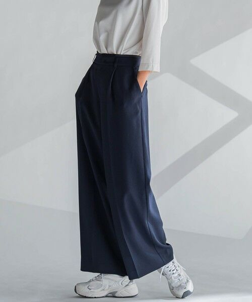 la.f...(大きいサイズ) / ラ・エフ(おおきいサイズ) その他パンツ | 【大きいサイズ】麻調ワイドパンツ≪洗濯機で洗える≫ | 詳細3