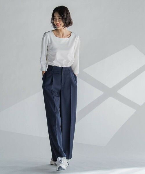 la.f...(大きいサイズ) / ラ・エフ(おおきいサイズ) その他パンツ | 【大きいサイズ】麻調ワイドパンツ≪洗濯機で洗える≫ | 詳細6