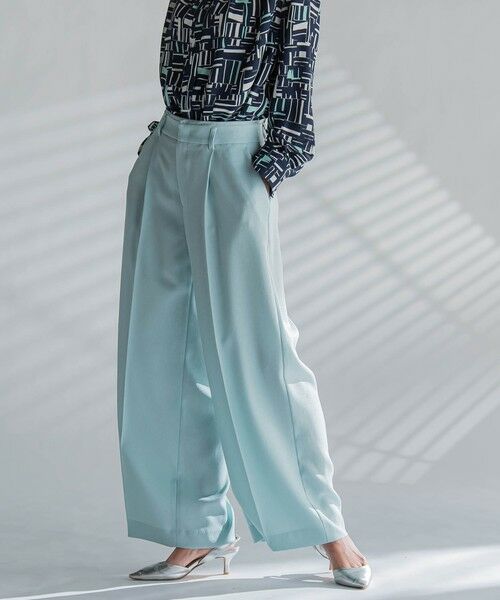 la.f...(大きいサイズ) / ラ・エフ(おおきいサイズ) その他パンツ | 【大きいサイズ】麻調ワイドパンツ≪洗濯機で洗える≫ | 詳細15