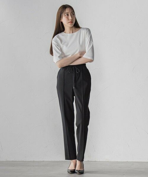 la.f...(大きいサイズ) / ラ・エフ(おおきいサイズ) その他パンツ | 【大きいサイズ】【biyori/新色追加】""ノンストレス""脚線美トラックパンツ≪洗濯機で洗える≫ | 詳細2