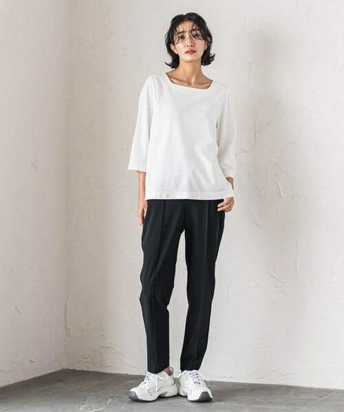 la.f...(大きいサイズ) / ラ・エフ(おおきいサイズ) その他パンツ | 【大きいサイズ】【biyori/新色追加】""ノンストレス""脚線美トラックパンツ≪洗濯機で洗える≫ | 詳細5