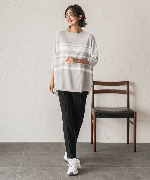 la.f...(大きいサイズ) / ラ・エフ(おおきいサイズ) その他パンツ | 【大きいサイズ】【biyori/新色追加】""ノンストレス""脚線美トラックパンツ≪洗濯機で洗える≫ | 詳細10